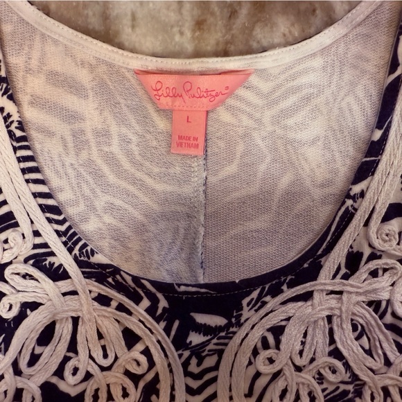 Women’s LILY PULITZER Oh Cabana Boy Foster shift dress- Size Large - Picture 7 of 8